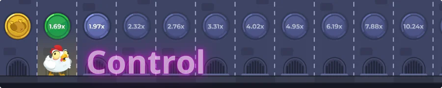 Move the chicken across the path