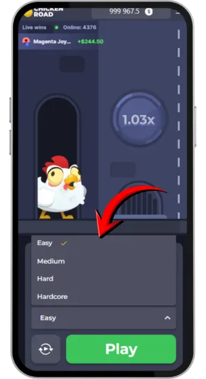 Elegir nivel de dificultad