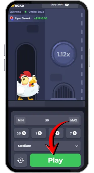 Adjust your bet amount before playing